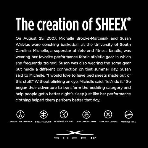 Miniatura 7 de SHEEX Protector de colchón de alto rendimiento + protección de 4 lados (KingCal King, blanco brillante)