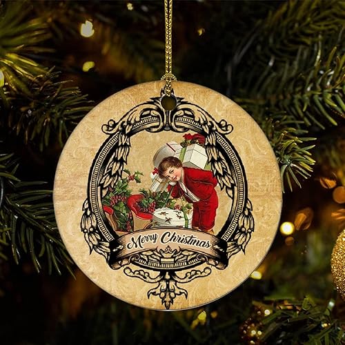 Cheyan Funny Retro Christmas Theme Christmas Porcelain Ornament Home Decorations Christmas Pendants Santa Claus Christmas Tree Hanging Ornament Cheyan Funny Retro Christmas Theme Christmas Porcelain Ornament Home Decorations Christmas Pendants Santa Claus Christmas Tree Hanging Ornament