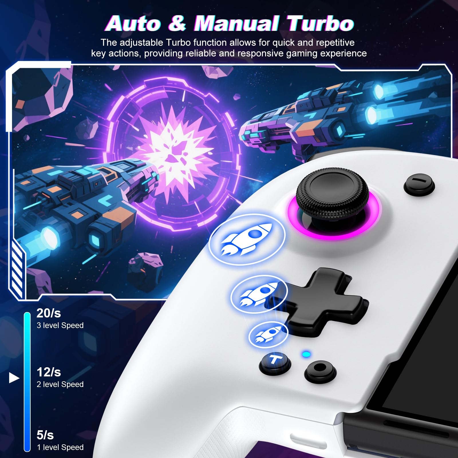 Amazon.com: Spican Switch Controllers for Nintendo Switch/OLED