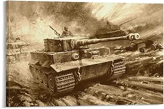 generic WW2 Panzer German Tiger Tank (16) Picture Print Canvas Poster Wall Paint Art Posters Decor Modern Home Artworks Gift Idea 12x18inch(30x45cm) - Buy now