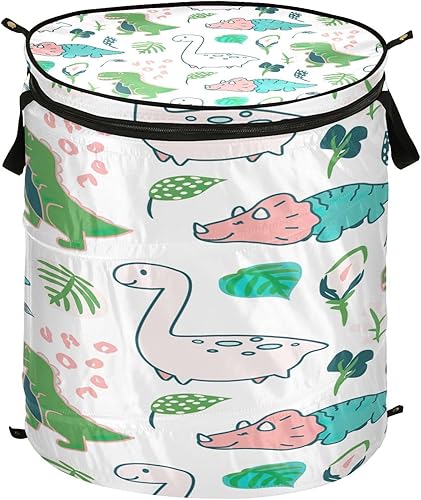 rack blankets foldable clothes storage basket for garage Cute Dino Cute Funny Kawaii Cartoon,bolsas para lavanderia