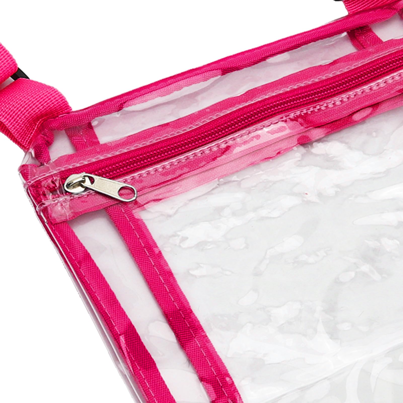 Borsa Trasparente in PVC con Tracolla Regolabile, Borsa a Tracolla Trasparente Impermeabile per Concerti, Eventi Sportivi, Shopping, Viaggi
