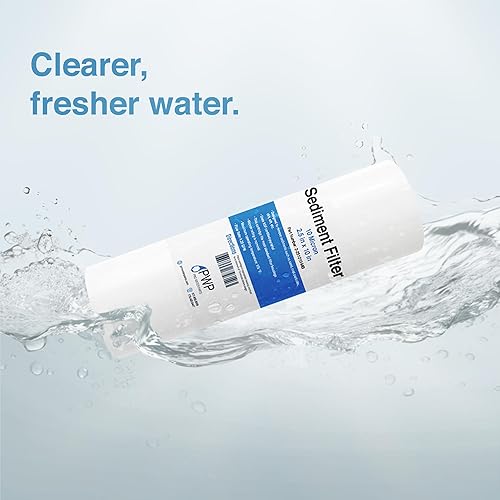 Miniatura 4 de Sistema de filtración de agua de sedimentos con carcasa transparente de 2.5 x 10 pulgadas, puertos de 34 pulgadas, elimina la suciedad, la arena, el