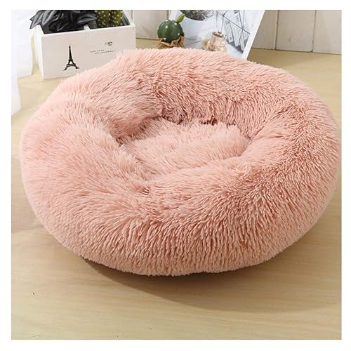 YAOTT Cama de Felpa para Perros y Gatos Cama Calmante Mascota Redonda Suave Sofa para Cachorros Cojín Lavable…