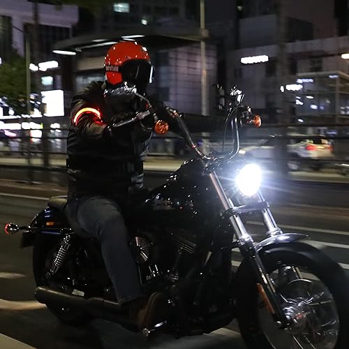 Miniatura 8 de BOIDA LED reflectante banda 1 unids  Equipo de alta visibilidad para correr, bicicleta, camping, caminar y ciclismo  USB recargable  más seguro que