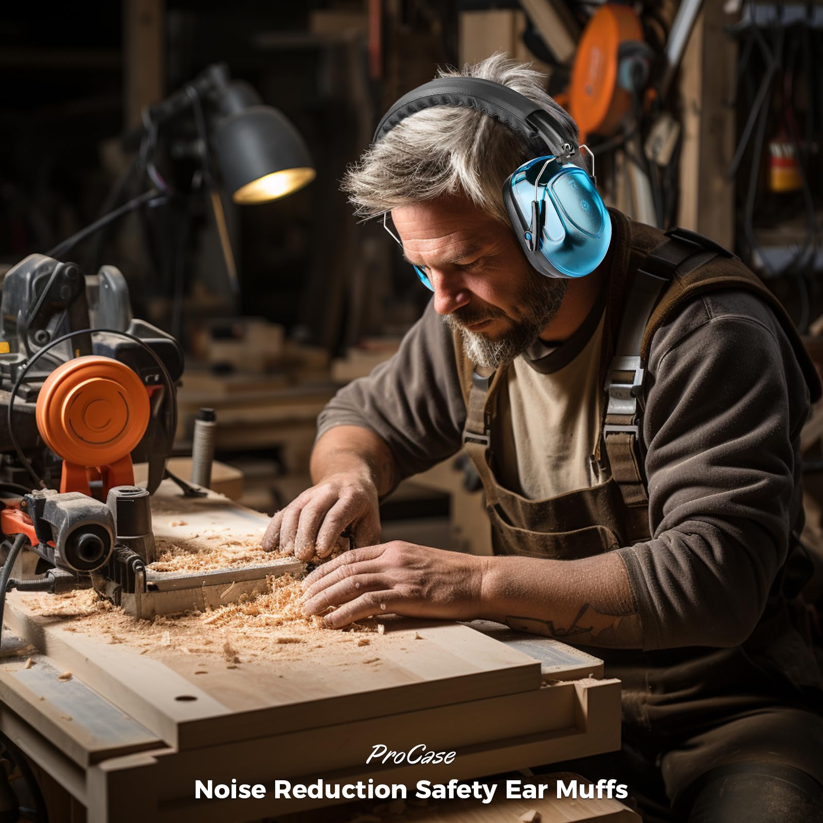 ProCase Hearing Protection Ear Muffs SNR 33dB, Noise Cancelling Headphones view 8