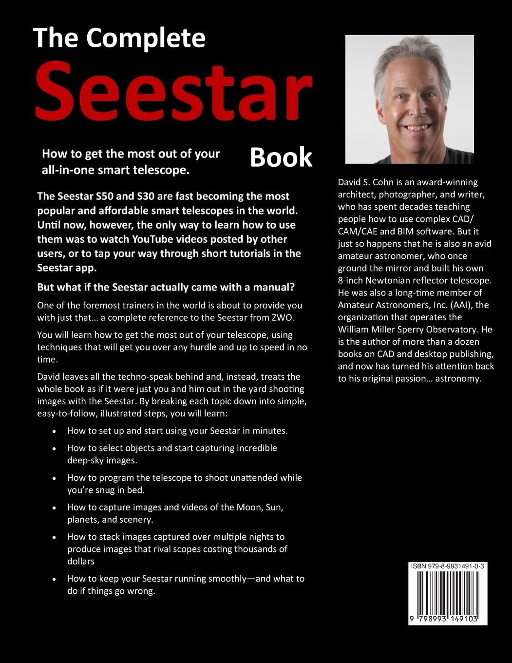 The Complete Seestar Book: How to get the most out of your all-in-one smart telescope      Paperback – October 15, 2025