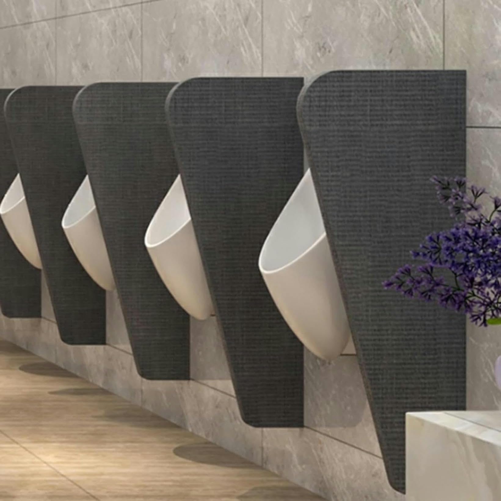 Mampara de privacidad para urinario de madera divisor de baño para hotel