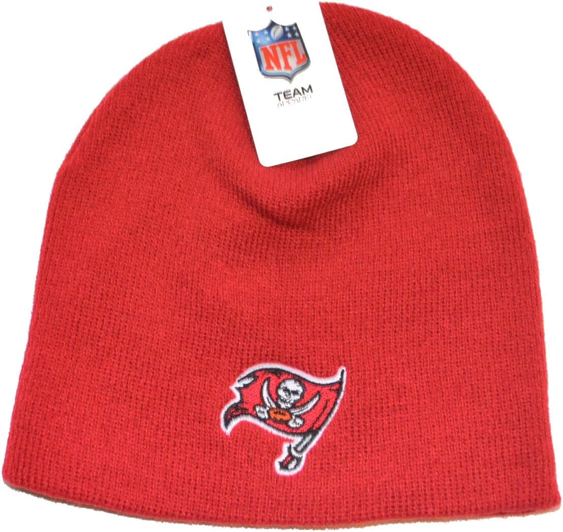 Reebok Team Logo NFL Cuffless Classic Beanie Hat - Football Knit Skull Cap