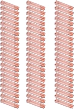 60Pcs 0.047in Welding Contacts Tips with Superior Electrical Conductivity for MB15 MIG Welding Torch, MIG200/130 Welder, Copper Material