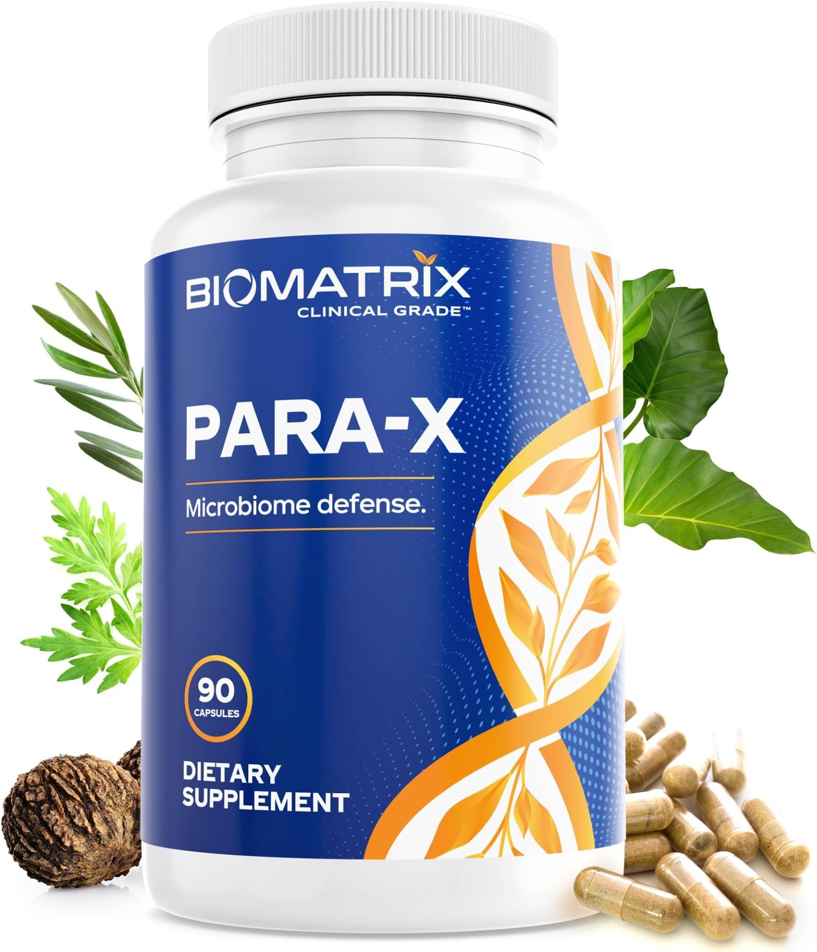 BioMatrix para-X Gut Support, Black Walnut, Wormwood & Berberine, 90ct