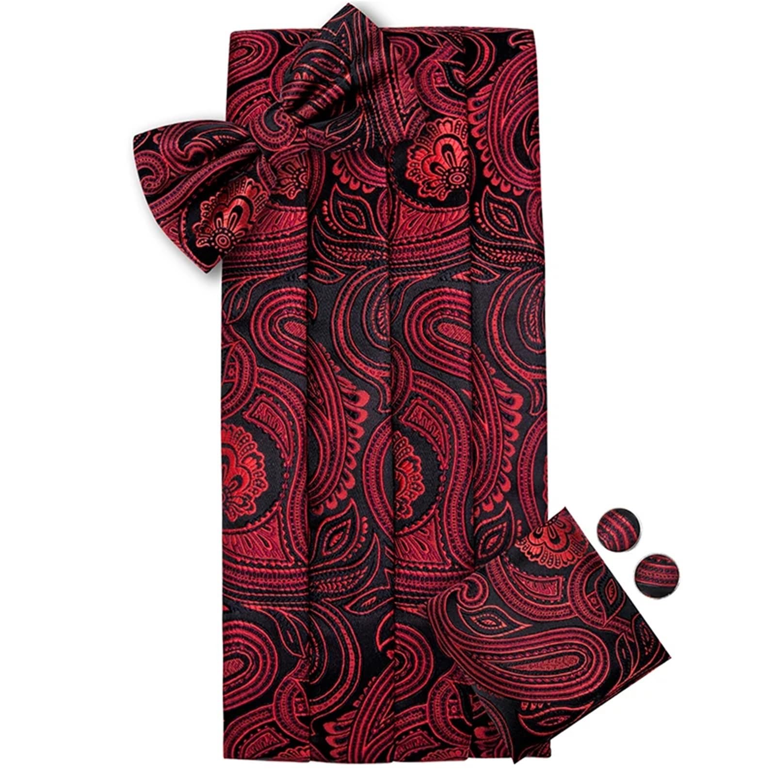 Kummerbund Rotes Kummerbund-Fliege-Set, formelles Smoking-Korsett, elastischer Gürtel for Männer, Hochzeit, Kummerbund(Color20)