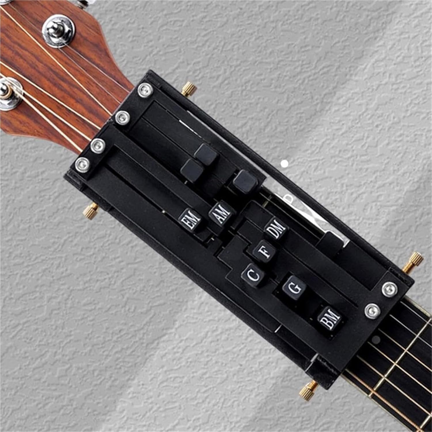 Guitar Chord Presser for Acoustic Guitar, Guitar Chord Presser, Guitar Aid Chords Trainer, Guitar Assisted Tool Learning System with Guitar Chart Teaching, for Beginners Friends Gifts