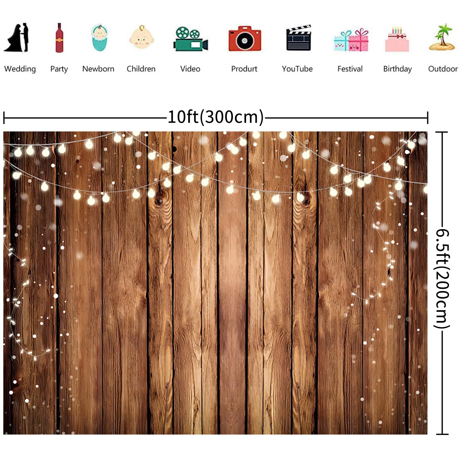 3x2m Foto Hintergrund Holz Rustikale Holz Wand Braun Vintage Holzbrett Fotografie Hintergrund Neugeborenes Baby Shower Geburtstag Party Kuchen Tisch Dekorationen Banner Fotostudio Requisiten