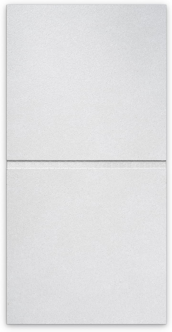 Armstrong 2x4 Ceiling Tiles - 10 pcs White; Acoustic Ceilings for Suspended Ceiling Grid; Dune Second Look 2712