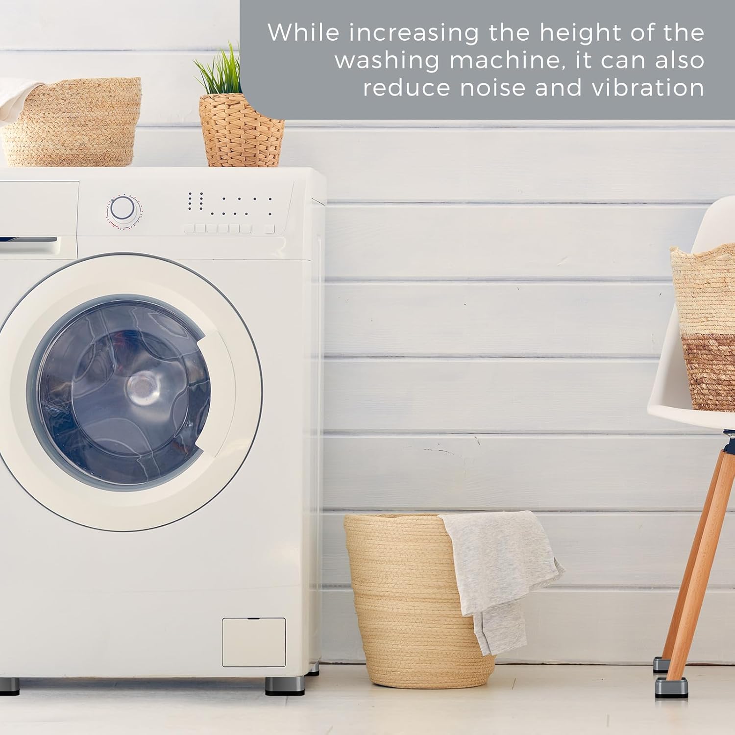 Ecally Furniture Risers Adjustable Bed Risers Desk Leg Risers 1.38" Stackable Heavy Duty Bed Lifts Risers Square Bed Raising Blocks for Mattress Table Leg Desk Chair Couch Sofa Dorm (Gray,32 Pack)