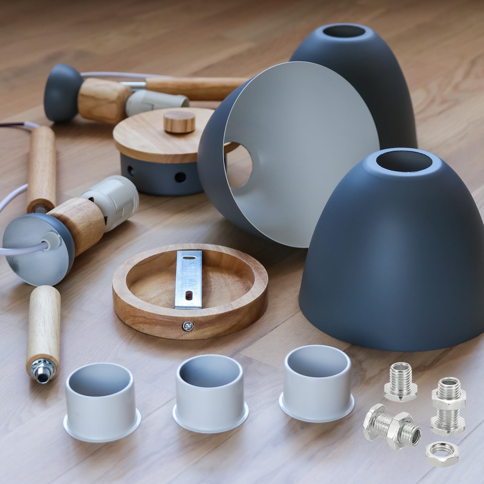 PATIKIL M10 schroefdraad 30 cm lamp buis kit met vergrendeling moeren sluitringen, bevestigingen assortiment hardware voor kroonluchter plafond DIY licht, zink coating
