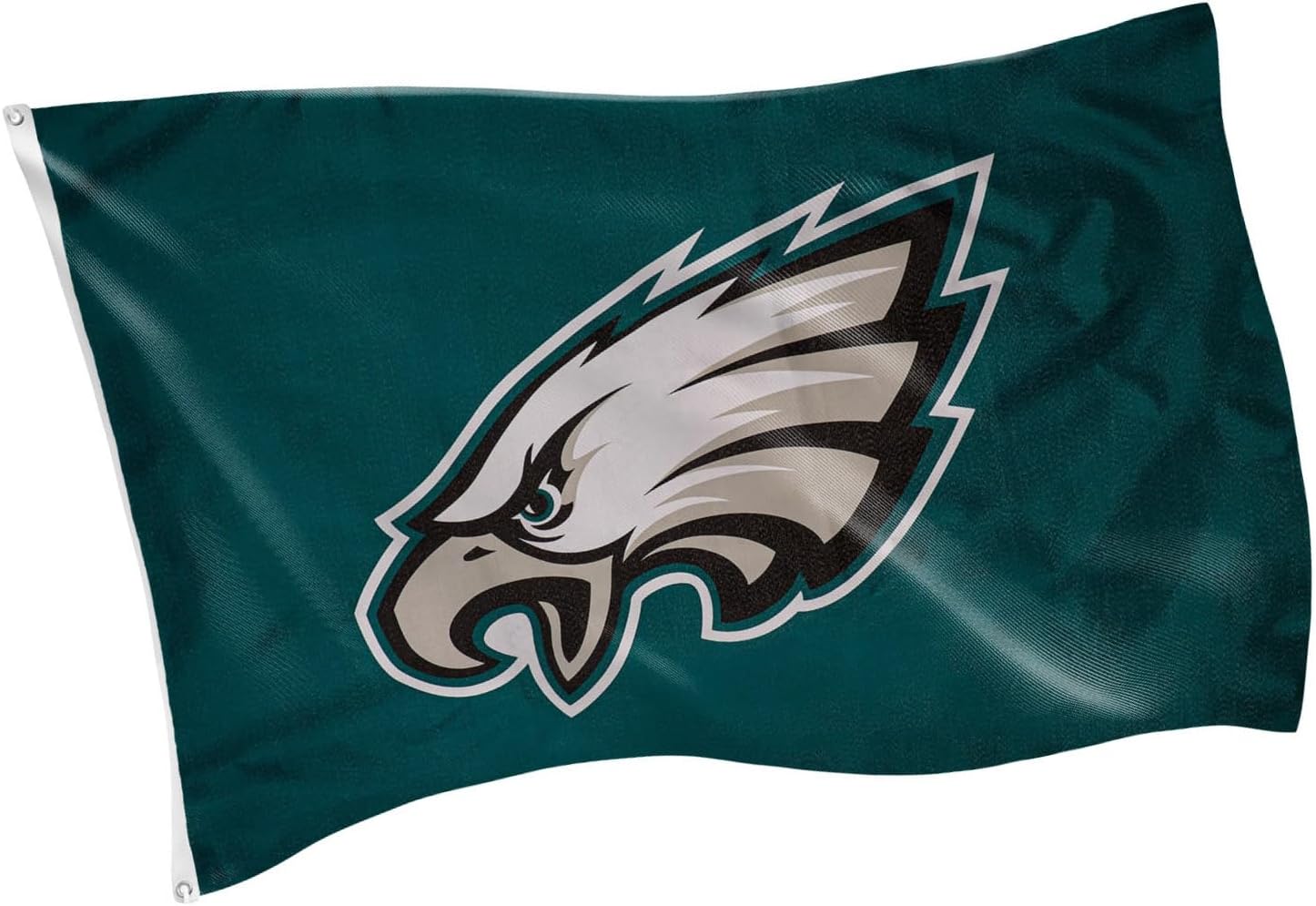 Team Sports America NFL Philadelphia Eagles 3 x 5 Outdoor Durable Flag with Grommets | Heavy Duty Flag & Banner for Outdoor Garden Patio | Indoor Wall Decor | Works with Flag Poles for House