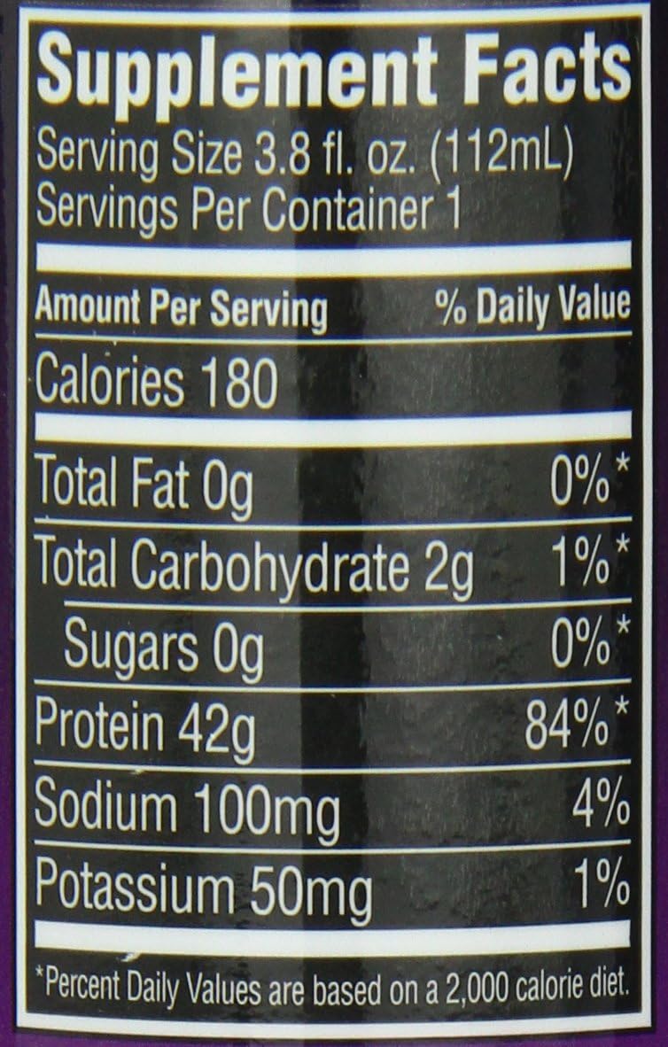 New Whey 42 Grams Complete Liquid Protein Supplement, Grape, 3.8 Ounce (12 Count)