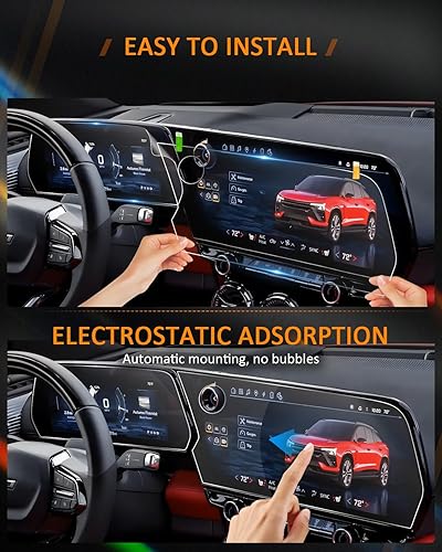 Vista 148 de CDEFG Cristal templado para Chevrolet Silverado/GMC Sierra 2025, pantalla táctil de 13.4 pulgadas, accesorios para Chevy Silverado/Sierra 1500