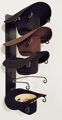 Miniatura 3 de American Made Classic - Soporte para sombreros de cinco niveles, color negro