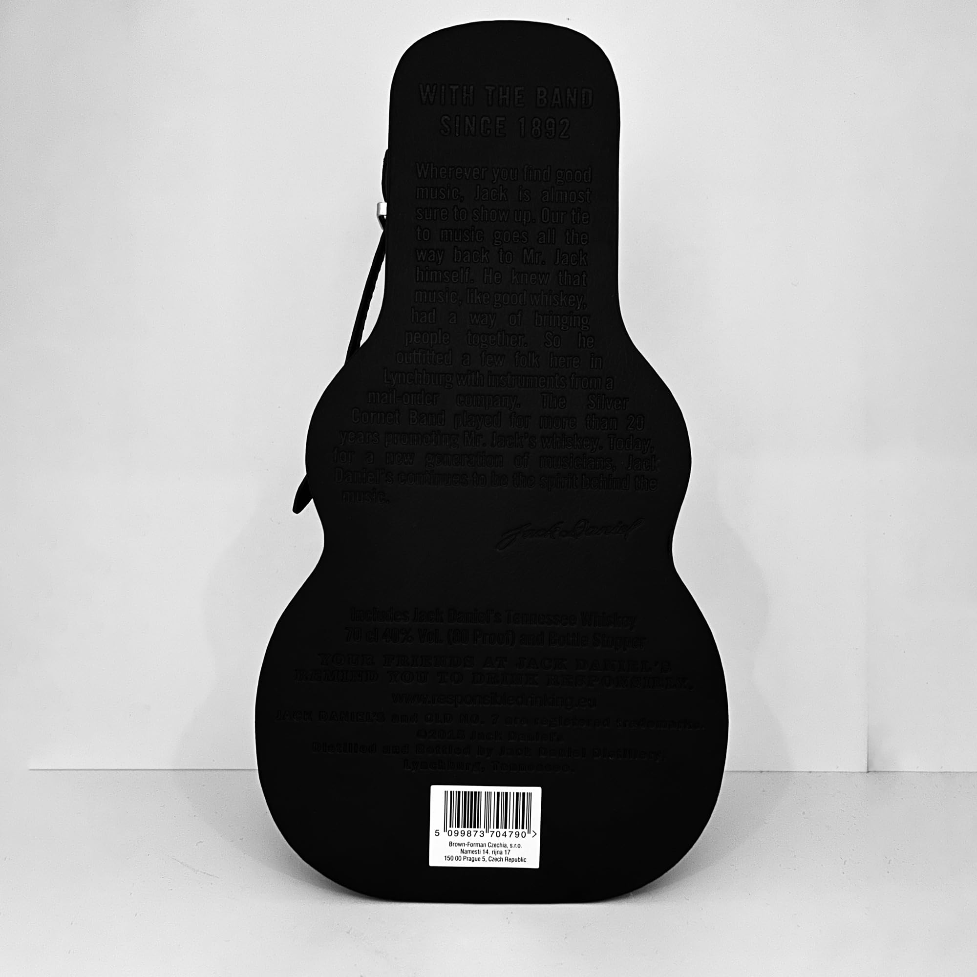 Jack Daniel's Old No.7 - Tennessee Whiskey - Guitar Case Edition - Ein hochwertiges Geschenk - Karamell, Vanille und Noten von Eichenholz - 0.7L/40% Vol.