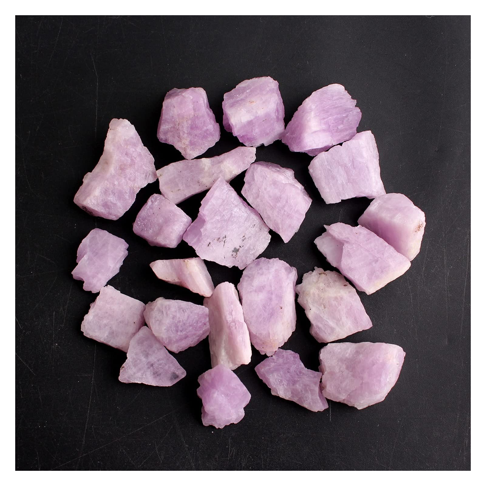 Kunzite brute naturelle de 30g lot de 2 à 6 pièces de minéraux