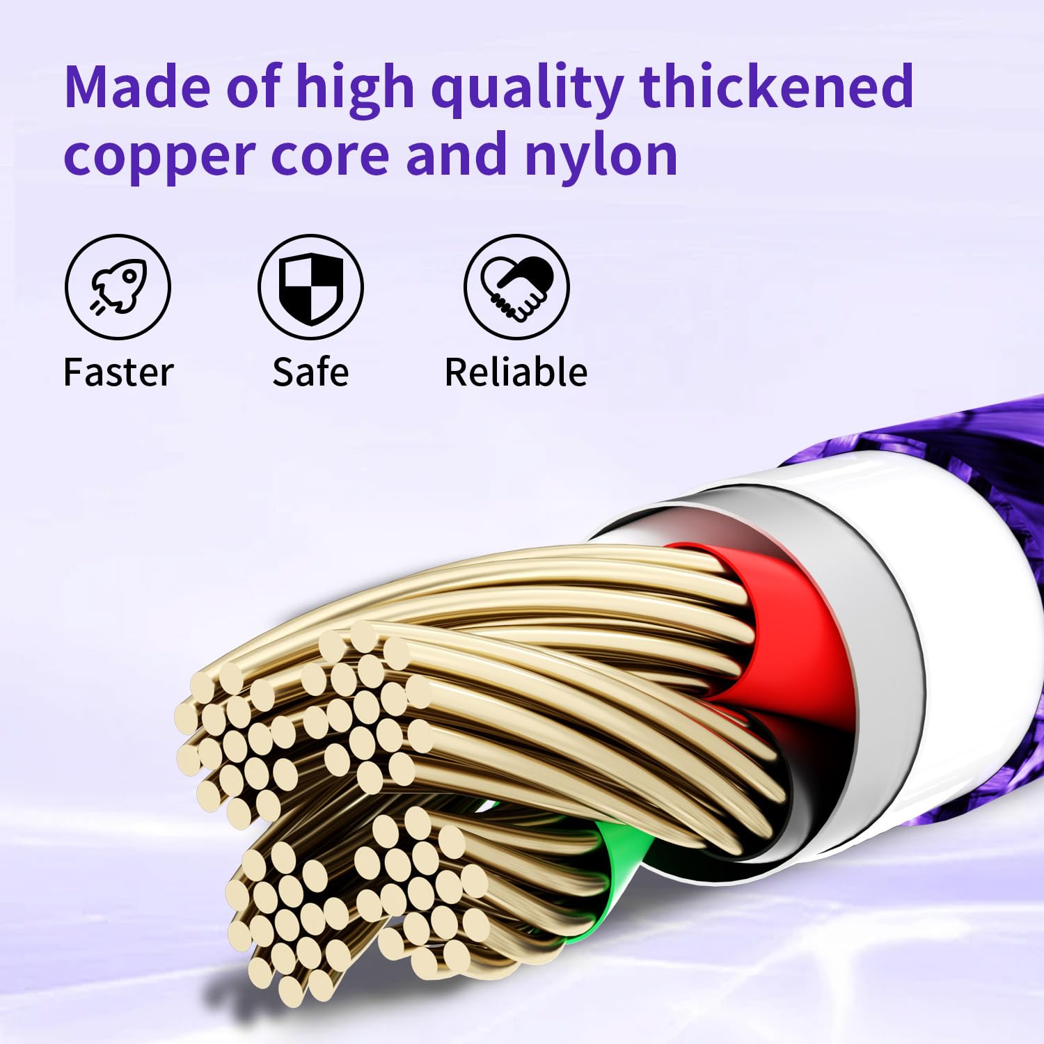 Cavo di ricarica multiplo USB C, confezione da 2 cavi di ricarica 3 in 1, cavo di ricarica universale in nylon intrecciato con porta USB di tipo C, micro USB, porta IP per iPhone 16/15 Series/telefoni
