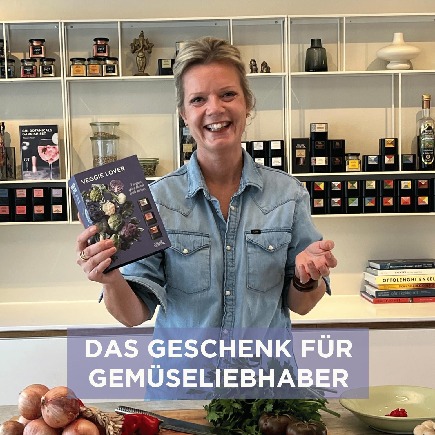 Mill & Mortar Veggie Lover Gewürz Geschenkset, 3 Bio-Mischungen ohne Salz | Cabbage Karma, Happy Roots, Shawarma Hack, mit Rezeptkarten, für Kohl, Wurzelgemüse & Bowls, für Frauen & Männer