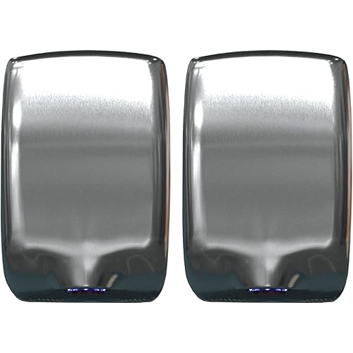 EnBath Commercial Hand Dryer (2-Pack) - Electric Hand Dryers for Bathrooms– High Speed (224 MPH) Stainless Steel Air Hand Dryer with Air Filter, Optional Energy-Saver Mode, Speed/Volume Control