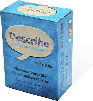 Describe Cards Deck One Conversation Cards - Creative Conversation Cards | Over Two Dozen Games, Social Emotional Learning Activities, For Families, Therapy, School, 300+ Questions