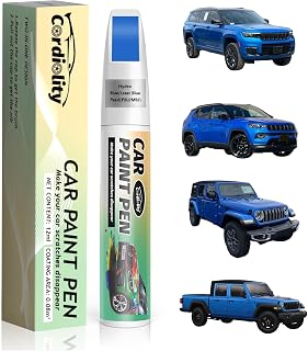Car Touch Up Paint Hydro Blue/Laser Blue Pearl(PBJ/MBJ) for Jeep, Color Accurate Car Scratch Repair Remover Pen Fix Auto Paint Chips and Nicks