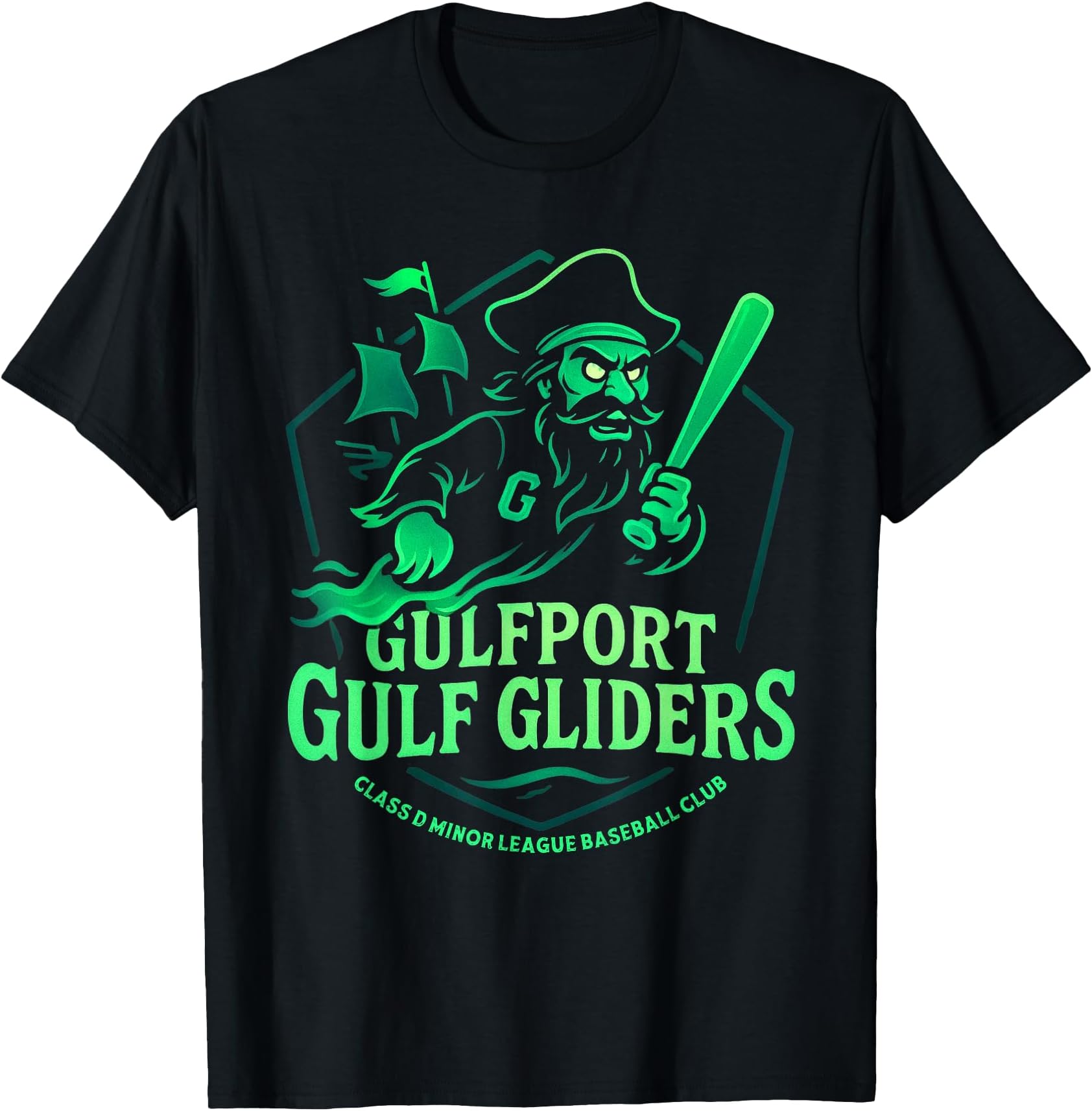 Gulfport Gulf Gliders Minor League Baseball Team T-Shirt