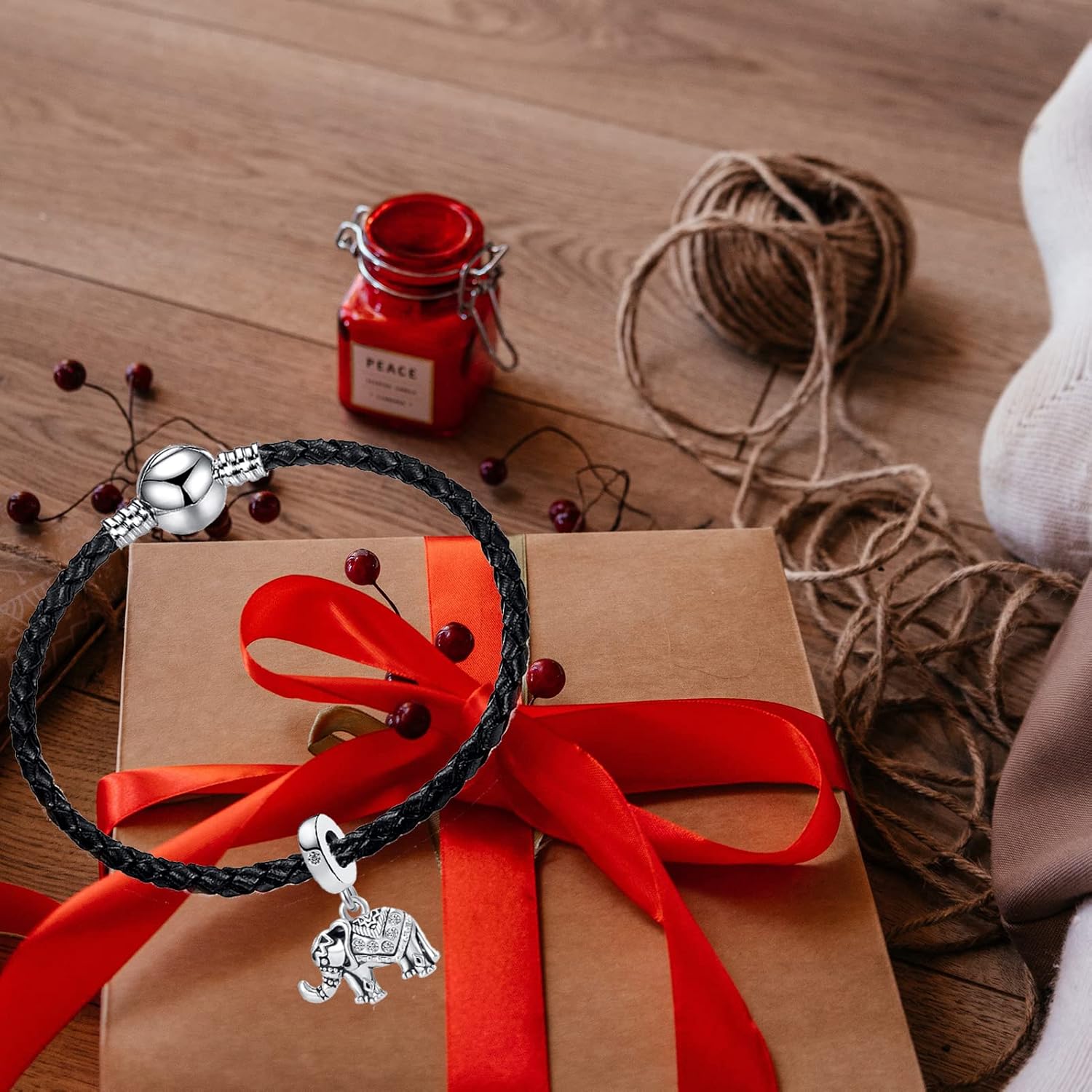 Lucky Elephant Charm Good Luck Animal Clear CZ Bead for European Bracelet - Image 4