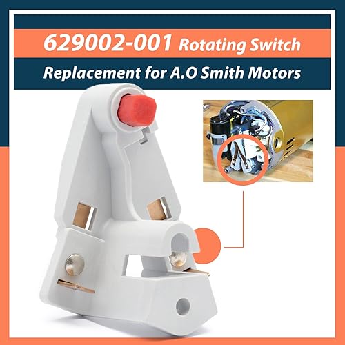 Miniatura 2 de 629002-001 Reemplazo del interruptor giratorio para motores de bomba de dos compartimentos y dos velocidades A.O Smith de una sola velocidad y dos