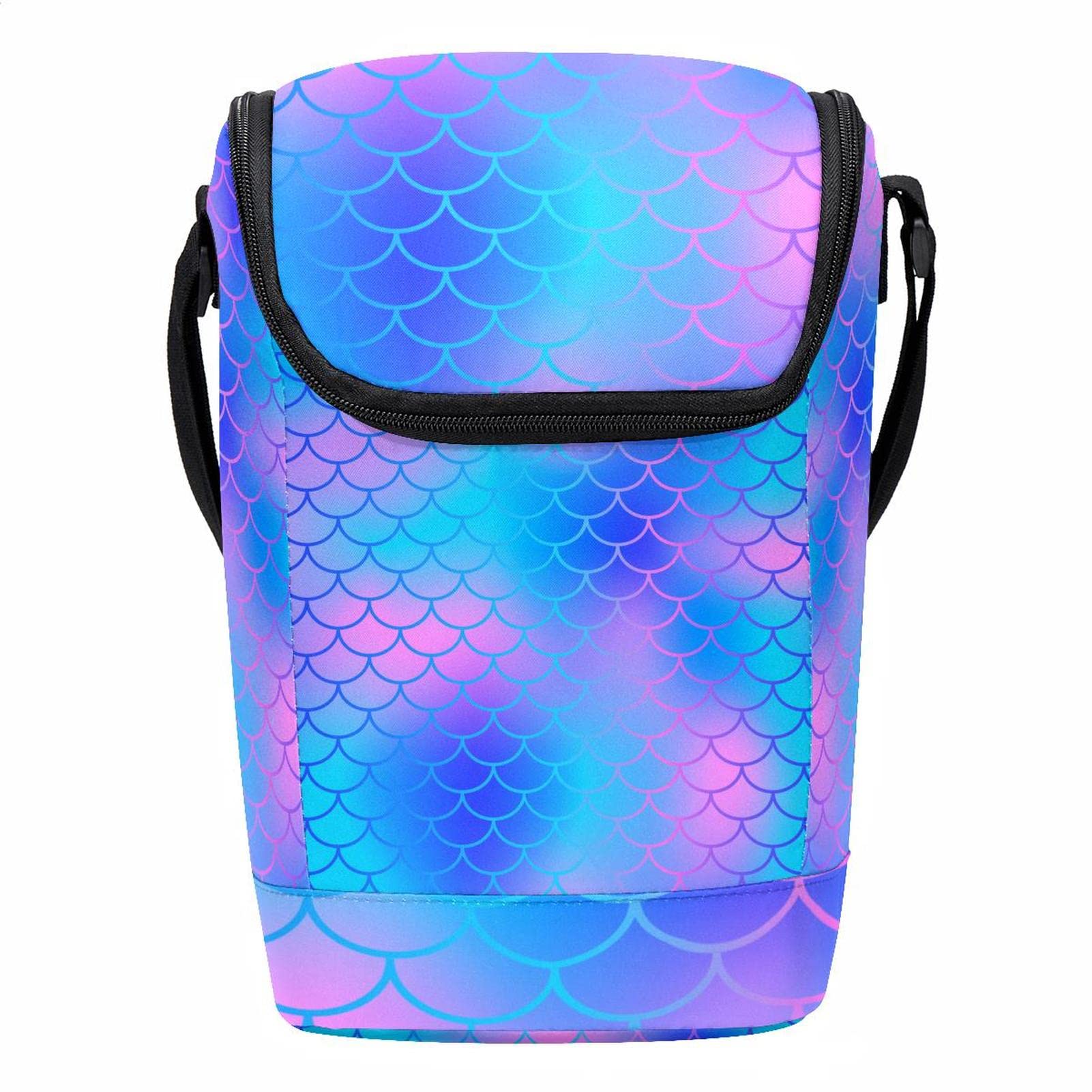Bolsa de almuerzo de sirena azul para picnics al aire libre y colegio