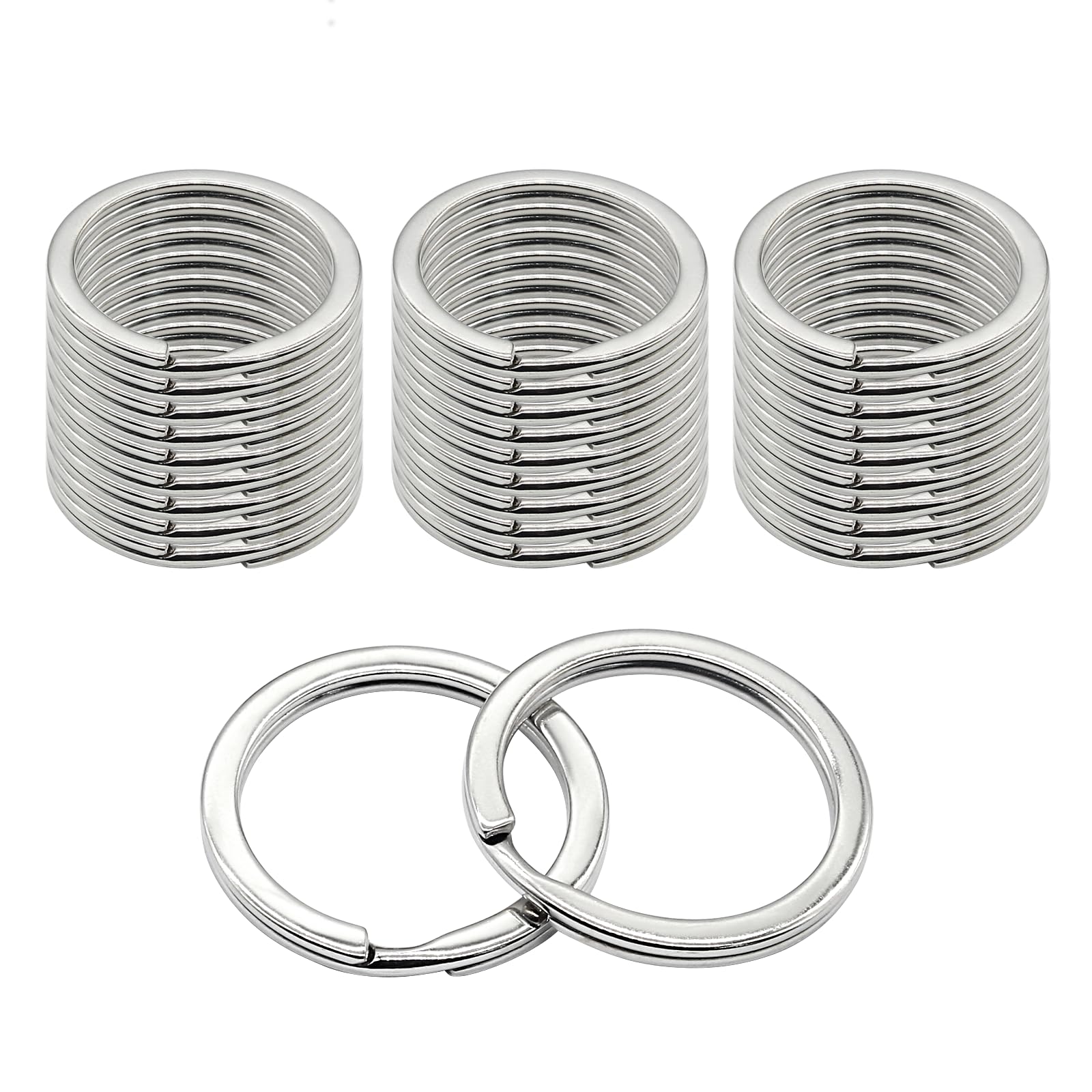Porte-clés plat en métal