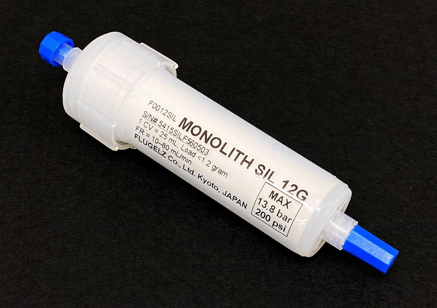 Monolith Flash Column SIL 12G / 5 µm Through-Pore Size, 80Å Pore Size, Monolithic Silica Gel, Normal Phase, Packed Column, Liquid Chromatography