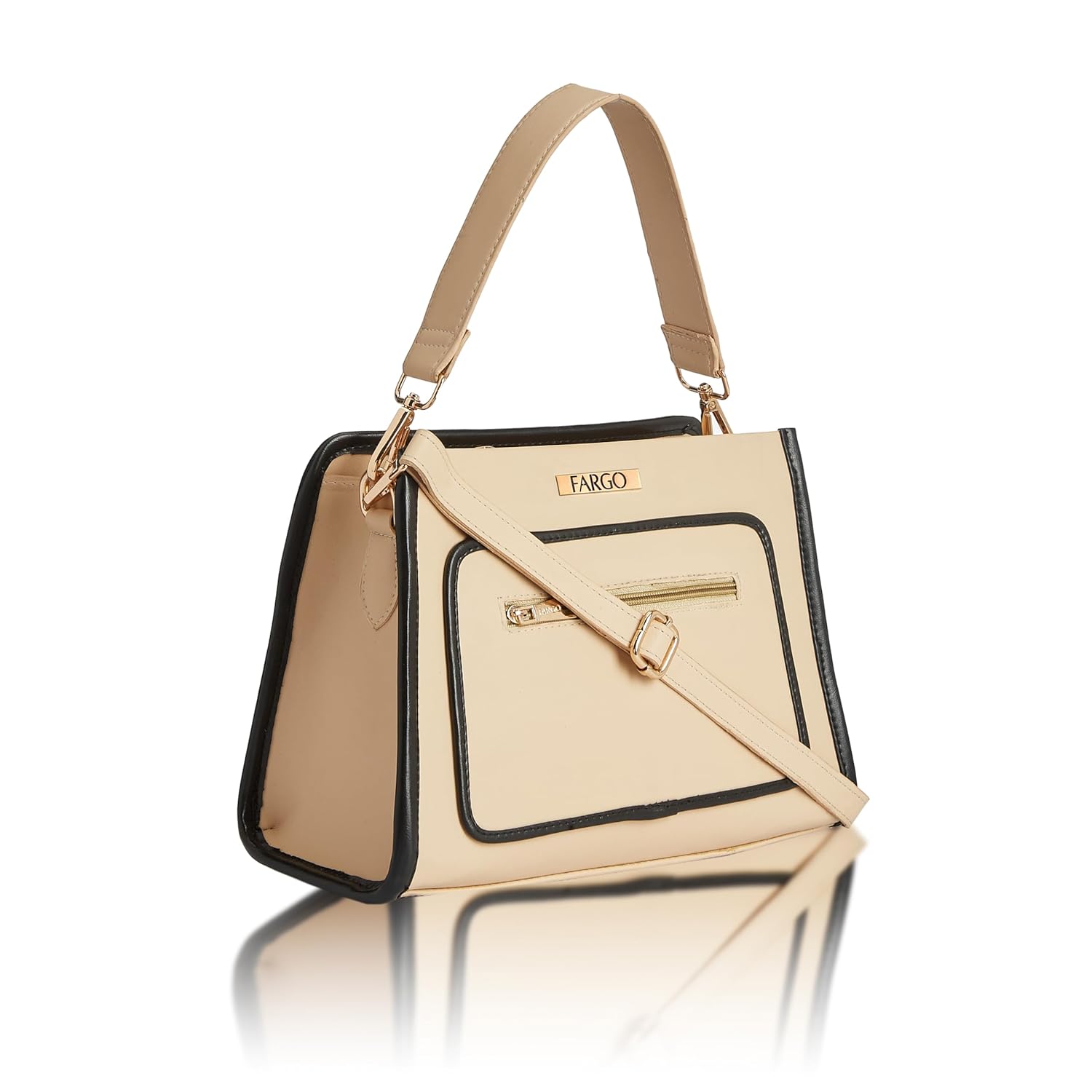 Fargo Mila Handbag for Women | Soft Vegan Leather, YKK Zipper, Stylish Shoulder Purse for Office, College, Casual & Event Use | Made in India Fargo Mila Handbag for Women | Soft Vegan Leather, YKK Zipper, Stylish Shoulder Purse for Office, College, Casual & Event Use | Made in India