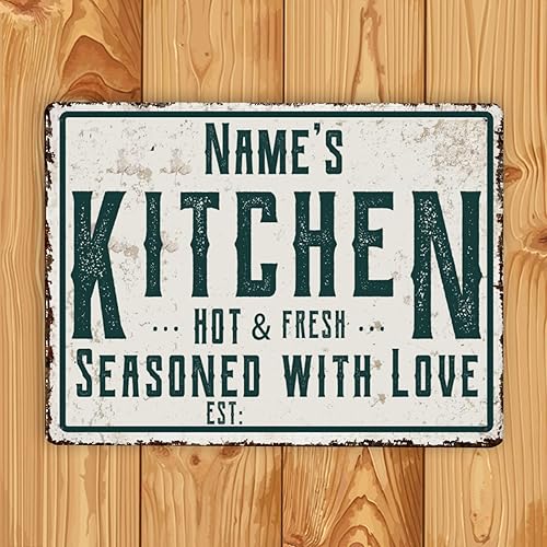 Miniatura 2 de Letreros de cocina personalizados personalizados para cocina, decoración de pared, letreros de metal para restaurante de mostrador, bar en casa