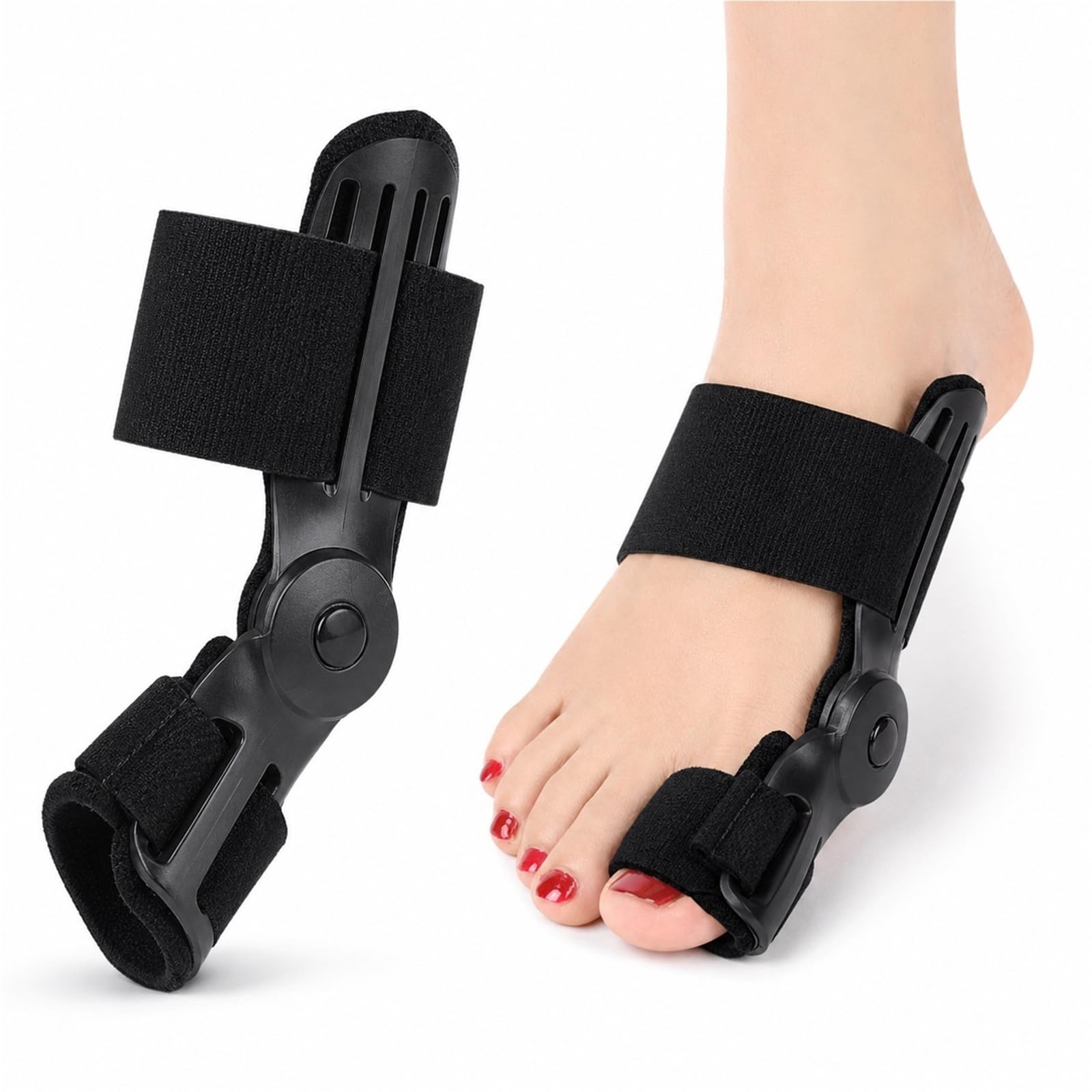 Hallux Valgus Korrektur Damen Herren Verstellbare Orthopädische Ballenzeh Schiene Atmungsaktiv Anti Rutsch Zehenspreizer zur Schmerzlinderung Fußkorrektur Universal