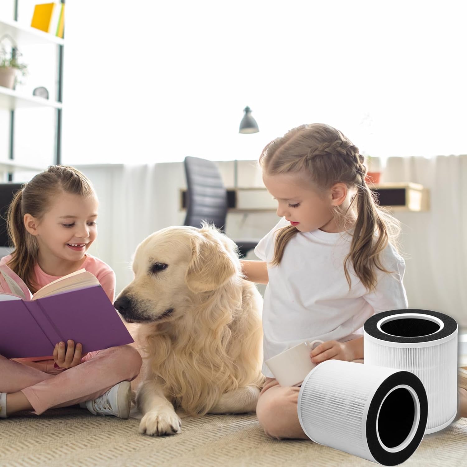 VK-6067B Replacement Filter, Compatible with Vremi Air Purifier and HOKEKI VK-6067B Air Purifier, Compare to Vremi Replacement Filters, 4-in-1 H13 Grade True HEPA Filter, 2 Pack - Image 7