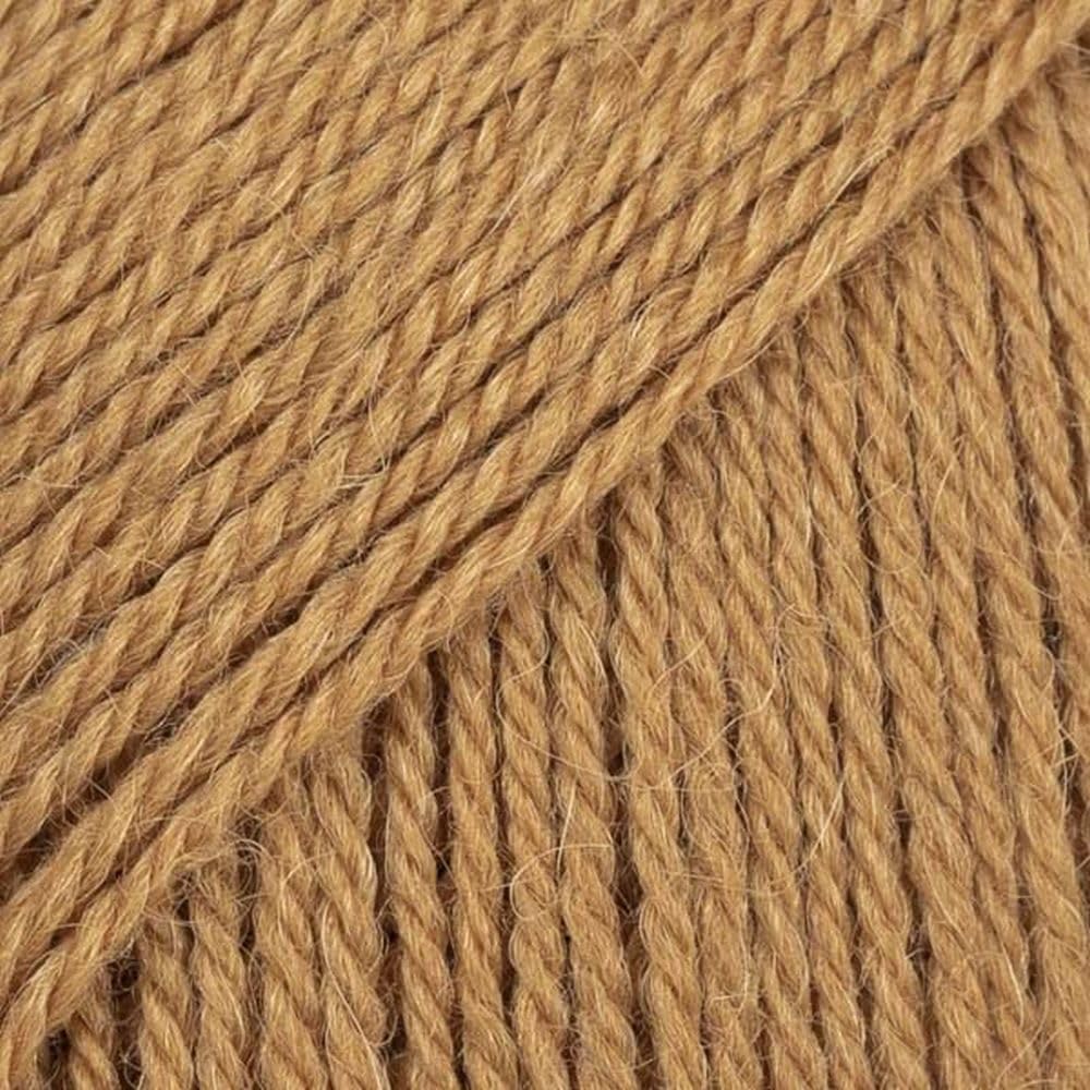 DROPS Flora 25 UNI Caramel 4 ply Alpaca and Wool Knitting and Crochet Yarn
