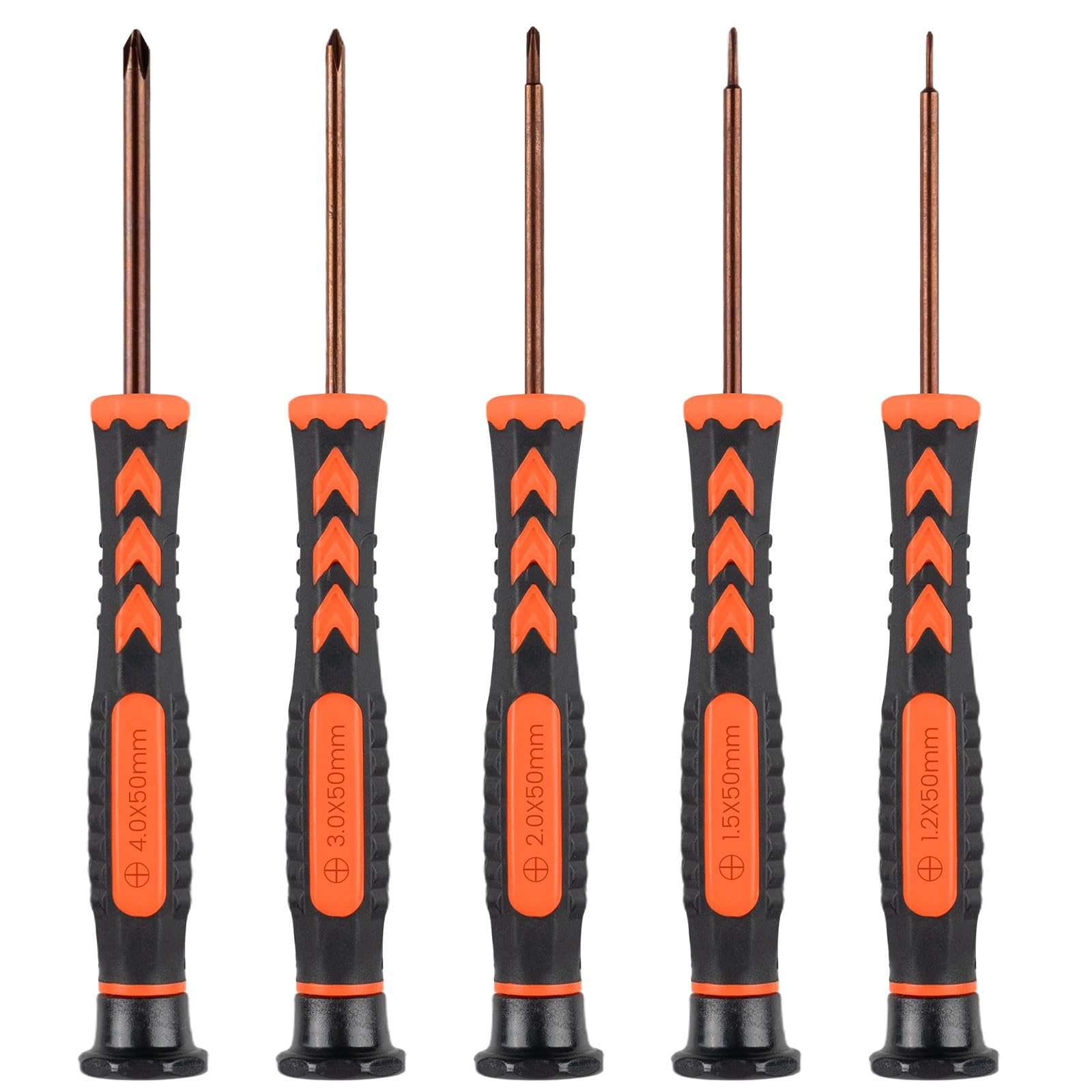 5 Pcs Precision Screwdriver Set with Magnetic Tip, Small Screwdriver Kit with 1.2mm,1.5mm,2.0mm,3.0mm,4.0mm for Eyeglass, Watch, Computer, Laptop, Phone, Screwdrivers Repair