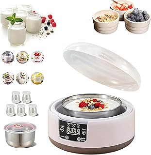 Probiotic Yogurt Maker with Temp & Time Control - 1.2L Automatic Machine...