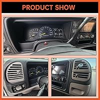 Vista 6 de ECOTRIC Panel de salpicadero doble din compatible con 1995-2002 GMC Sierra Chevy Silverado C/K camión SUV Suburban cubierta completa de consola