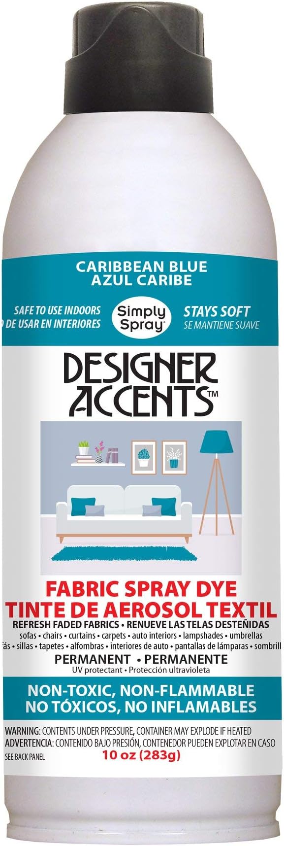 Simply Spray Upholstery Spray Paint - CARIBBEAN BLUE