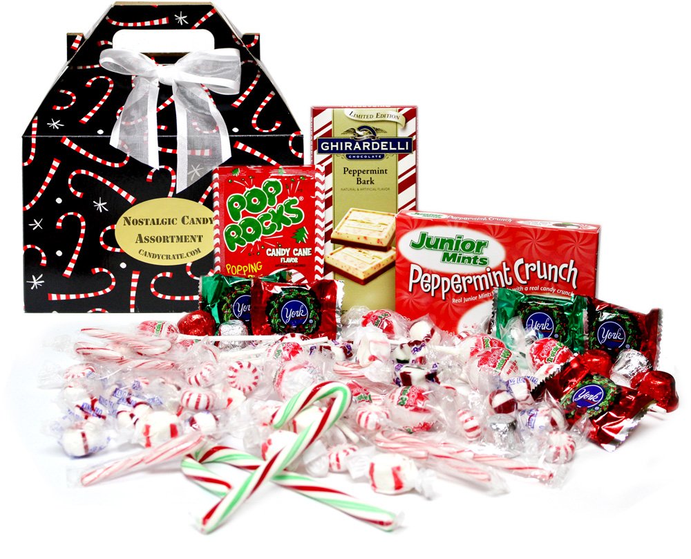 Peppermint Candy Filled Gift Box Gourmet Candy Gifts