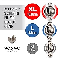 Vista 5 de Tope de cadena de cuentas de 0.335 in (paquete de 12) para cadena de cuentas #10 fabricada en EE. UU