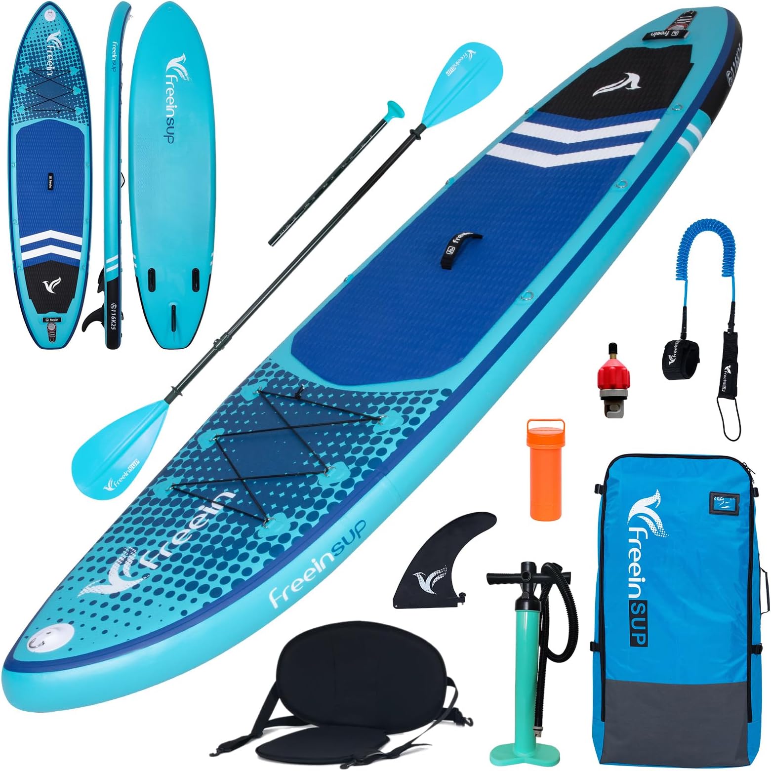Freein SUP Inflatable Stand Up Paddle Board with Kayak Seat,Paddle Boards for Adults 10'/10'6”/11', Accessories sup Pump Adaptor,sup Kayak Paddle